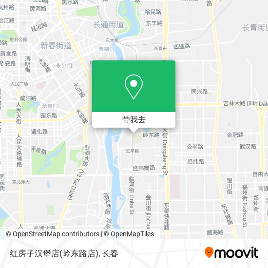 红房子汉堡店(岭东路店)地图