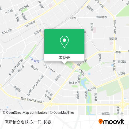 高新怡众名城-东一门地图