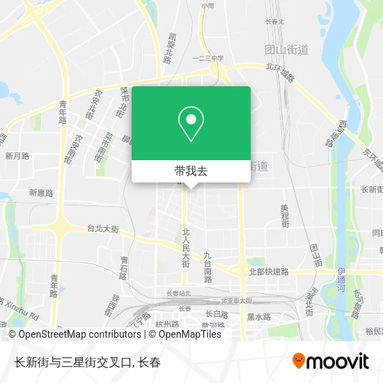 长新街与三星街交叉口地图