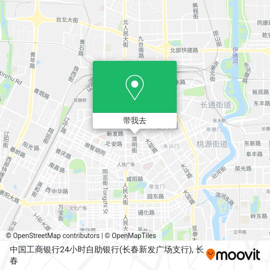 中国工商银行24小时自助银行(长春新发广场支行)地图