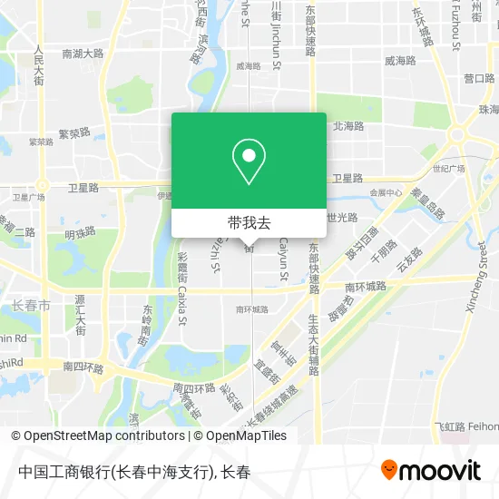 中国工商银行(长春中海支行)地图