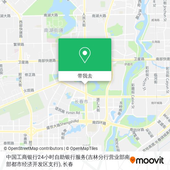 中国工商银行24小时自助银行服务(吉林分行营业部南部都市经济开发区支行)地图