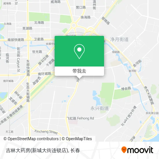 吉林大药房(新城大街连锁店)地图