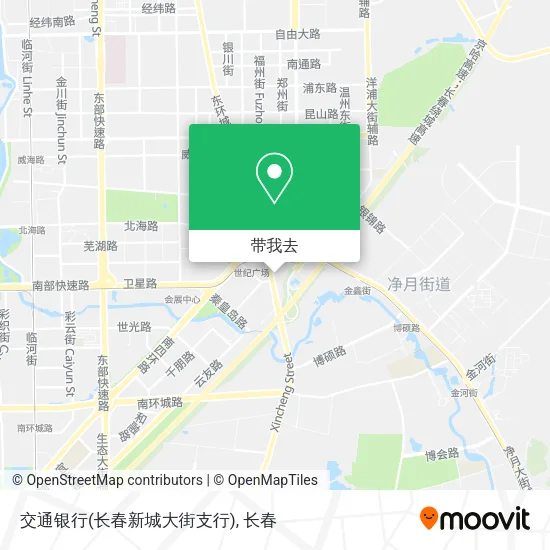 交通银行(长春新城大街支行)地图