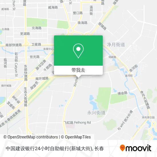 中国建设银行24小时自助银行(新城大街)地图