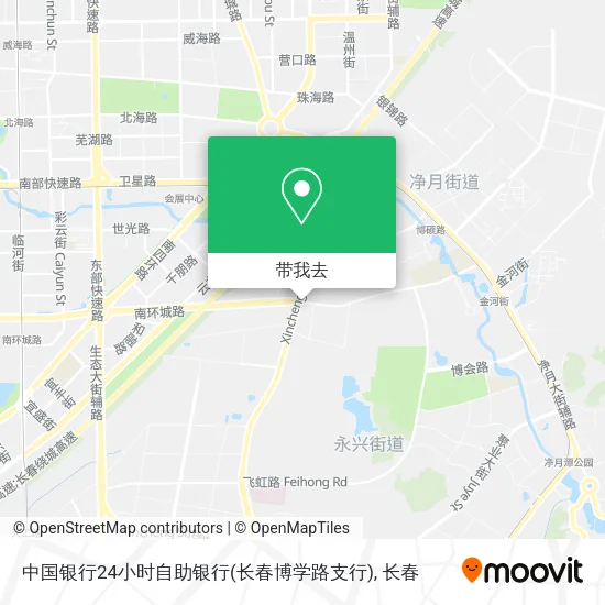 中国银行24小时自助银行(长春博学路支行)地图