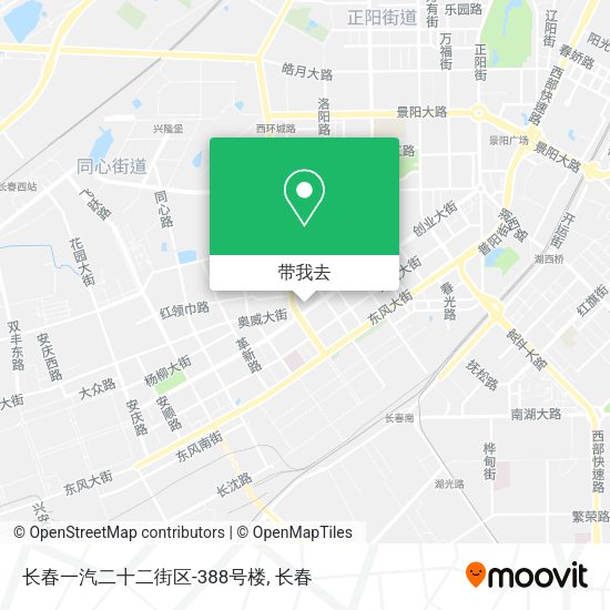 长春一汽二十二街区-388号楼地图