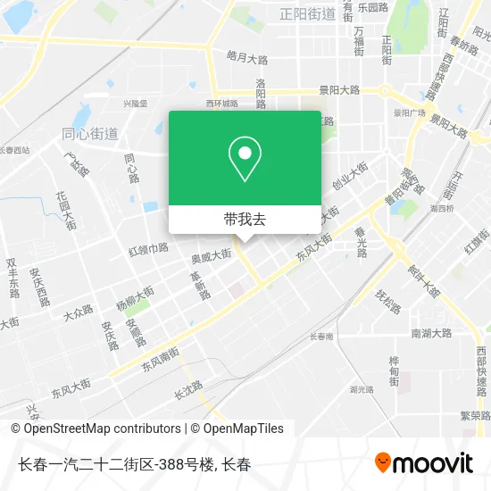 长春一汽二十二街区-388号楼地图