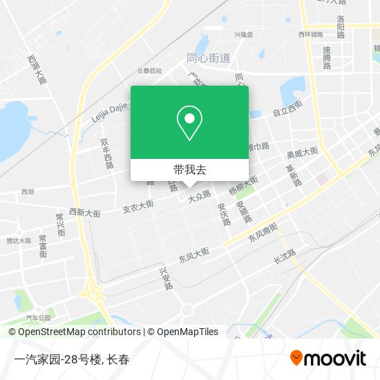 一汽家园-28号楼地图