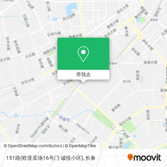 151路(欧亚卖场16号门-诚悦小区)地图