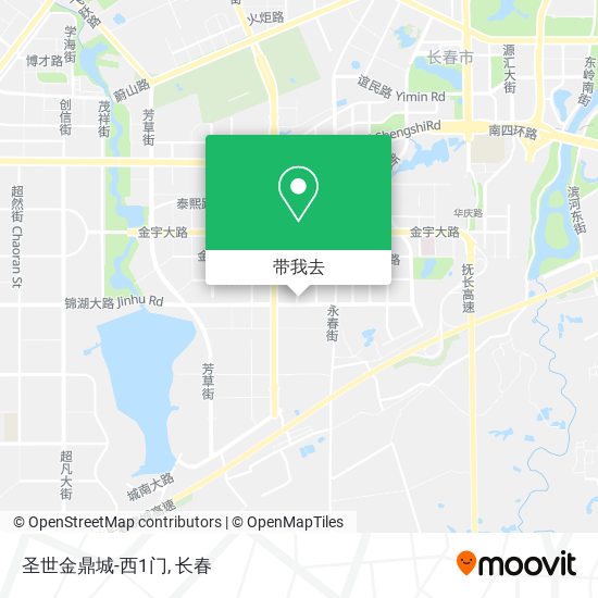 圣世金鼎城-西1门地图