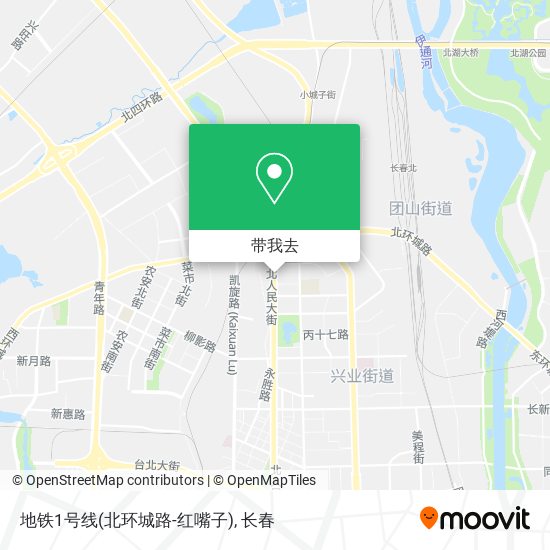 地铁1号线(北环城路-红嘴子)地图