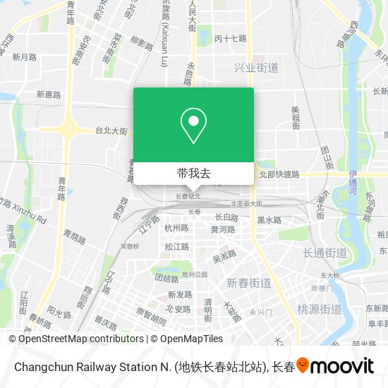 Changchun Railway Station N. (地铁长春站北站)地图