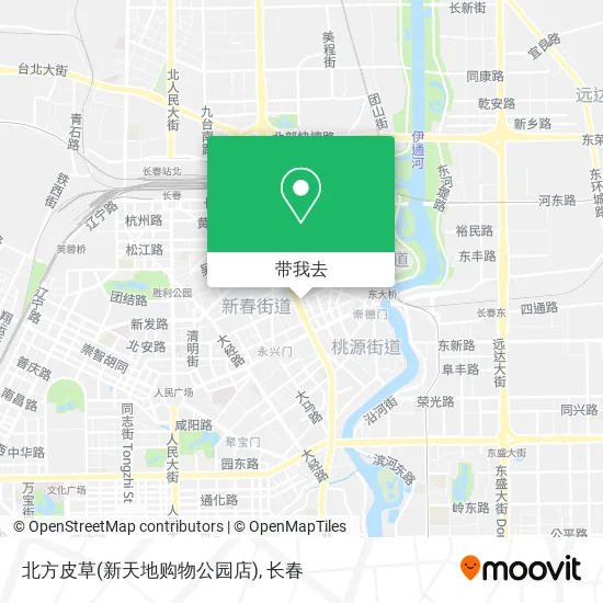 北方皮草(新天地购物公园店)地图