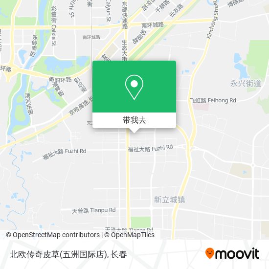 北欧传奇皮草(五洲国际店)地图
