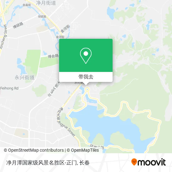 净月潭国家级风景名胜区-正门地图