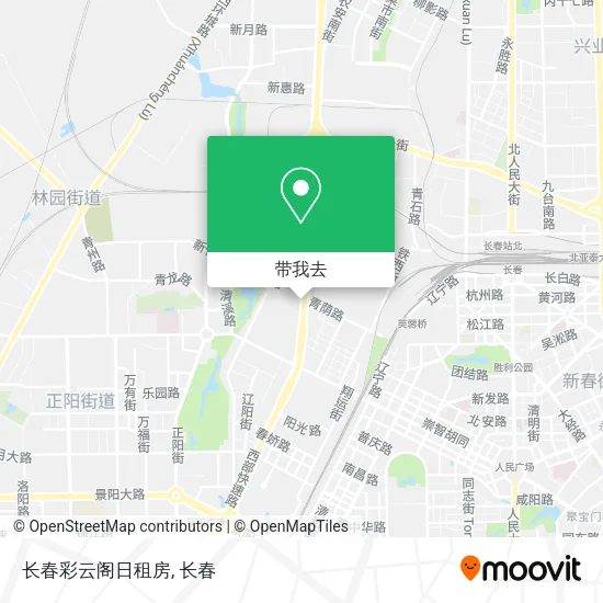 长春彩云阁日租房地图