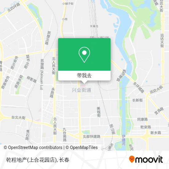 乾程地产(上合花园店)地图