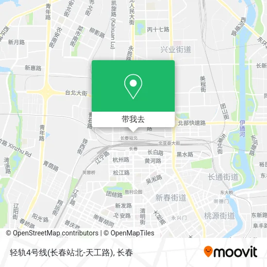 轻轨4号线(长春站北-天工路)地图