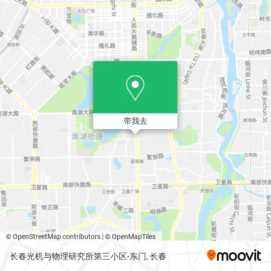 长春光机与物理研究所第三小区-东门地图