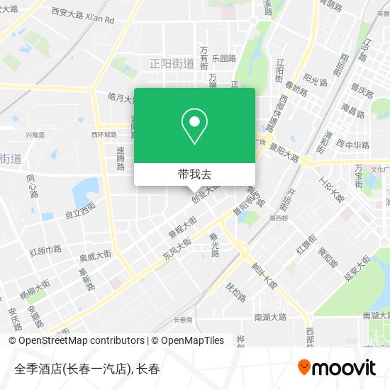 全季酒店(长春一汽店)地图