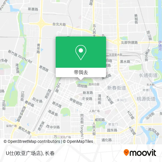 U仕(欧亚广场店)地图