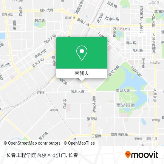 长春工程学院西校区-北1门地图