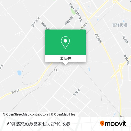 169路盛家支线(盛家七队-富锋)地图