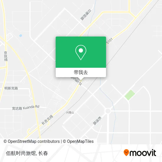 佰航时尚旅馆地图