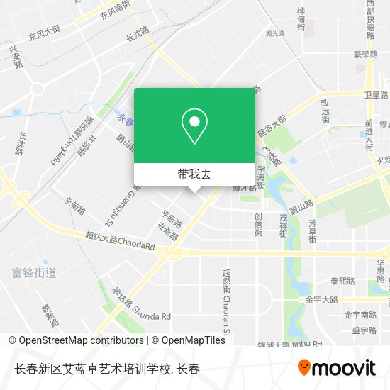 长春新区艾蓝卓艺术培训学校地图