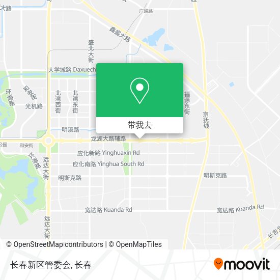 长春新区管委会地图