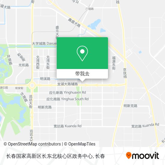 长春国家高新区长东北核心区政务中心地图