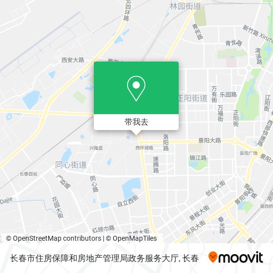 长春市住房保障和房地产管理局政务服务大厅地图