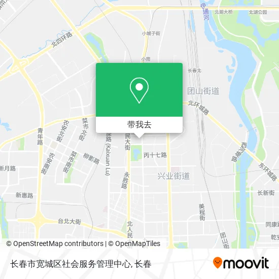 长春市宽城区社会服务管理中心地图