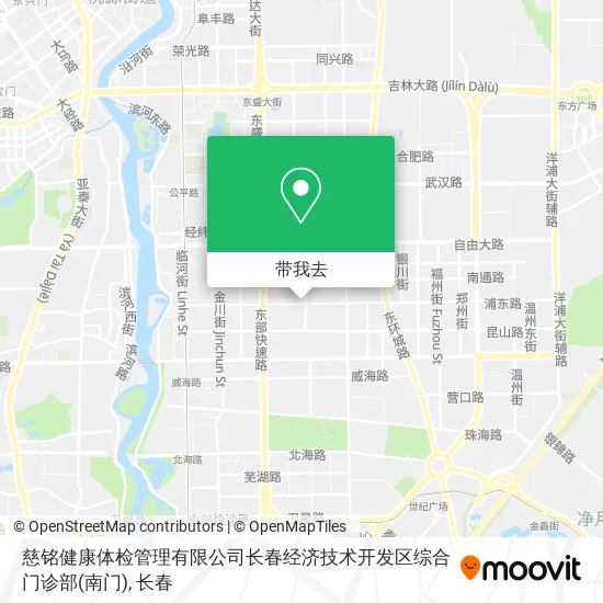 慈铭健康体检管理有限公司长春经济技术开发区综合门诊部(南门)地图