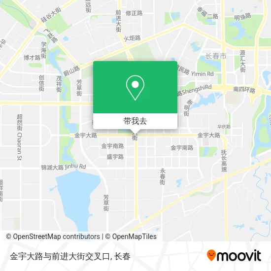 金宇大路与前进大街交叉口地图