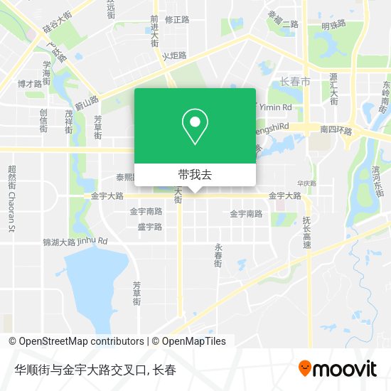 华顺街与金宇大路交叉口地图