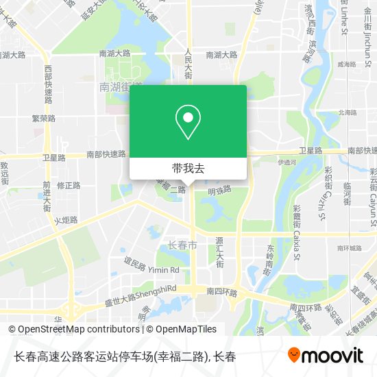 长春高速公路客运站停车场(幸福二路)地图