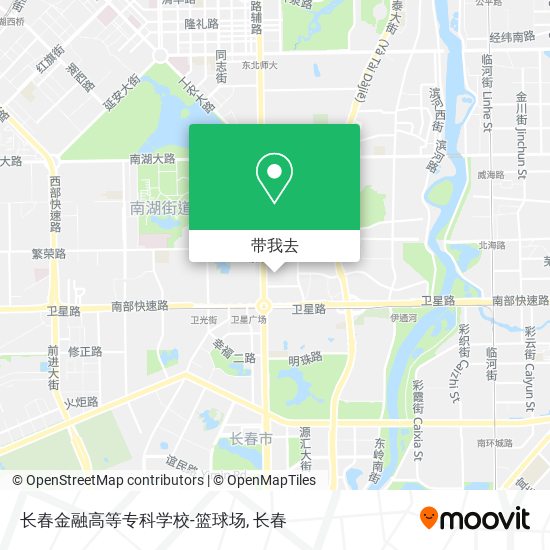 长春金融高等专科学校-篮球场地图
