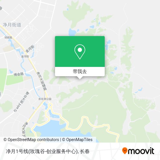 净月1号线(玫瑰谷-创业服务中心)地图