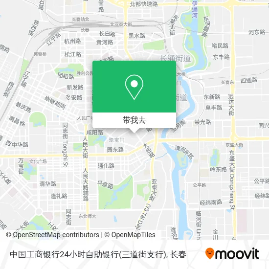 中国工商银行24小时自助银行(三道街支行)地图