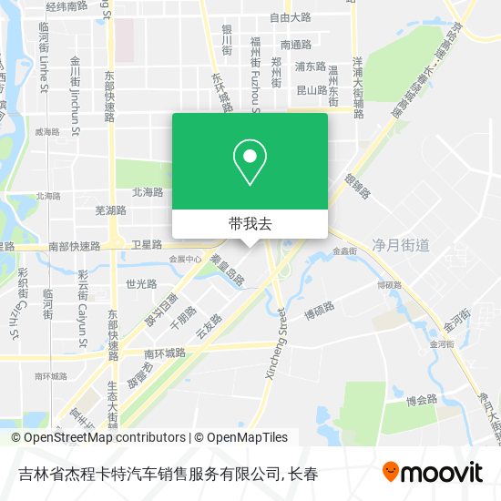 吉林省杰程卡特汽车销售服务有限公司地图