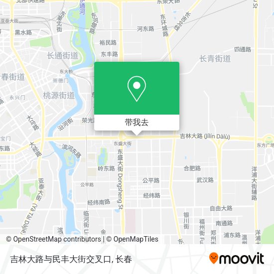 吉林大路与民丰大街交叉口地图