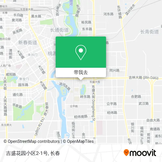 吉盛花园小区2-1号地图