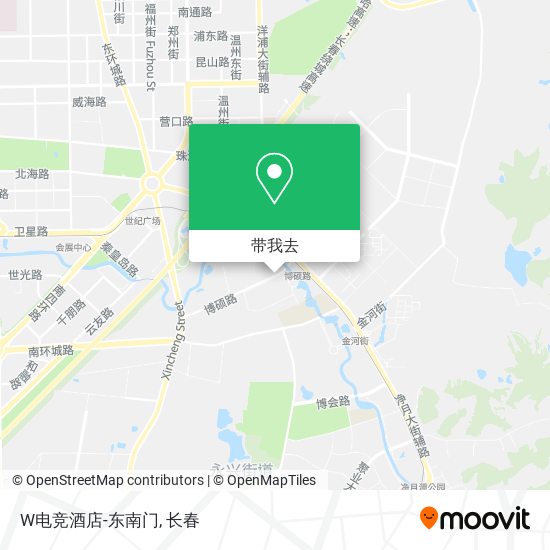 W电竞酒店-东南门地图
