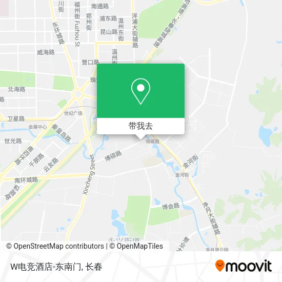 W电竞酒店-东南门地图