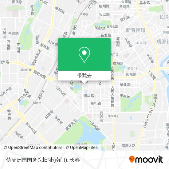 伪满洲国国务院旧址(南门)地图