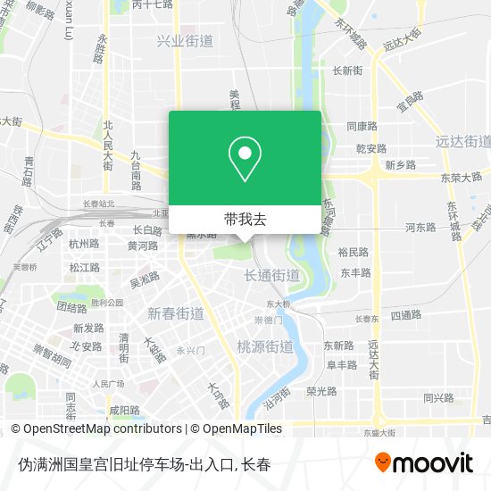 伪满洲国皇宫旧址停车场-出入口地图