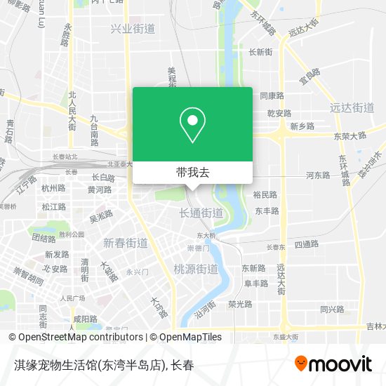 淇缘宠物生活馆(东湾半岛店)地图