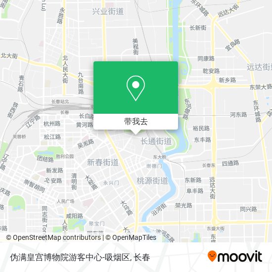 伪满皇宫博物院游客中心-吸烟区地图